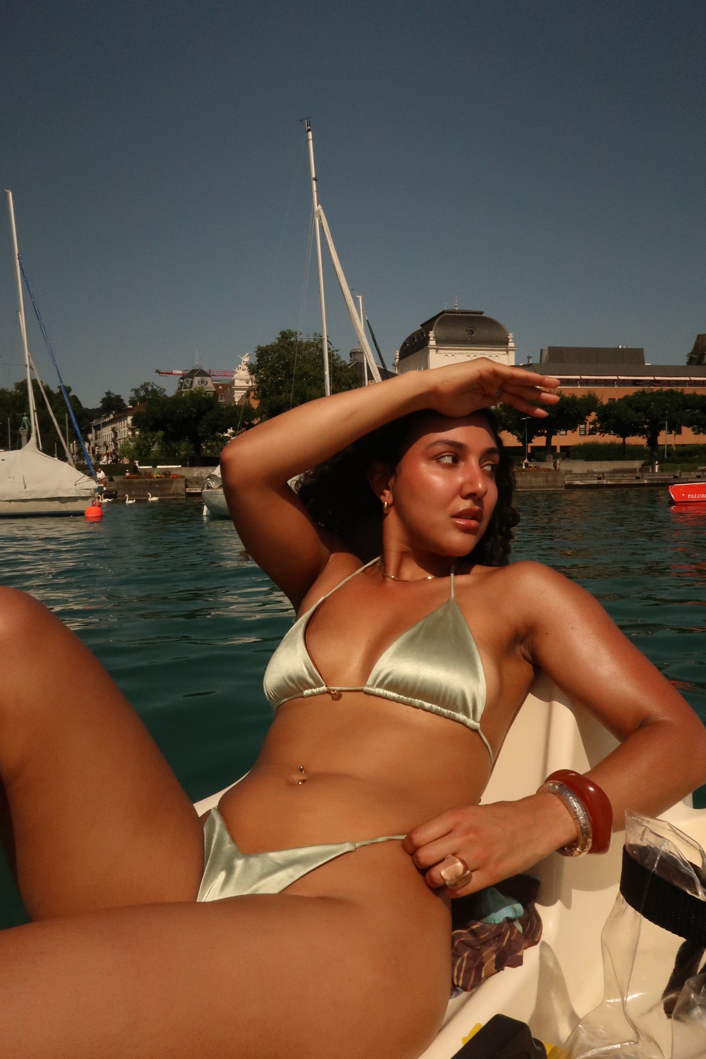 2 in 1 Bikini Top green