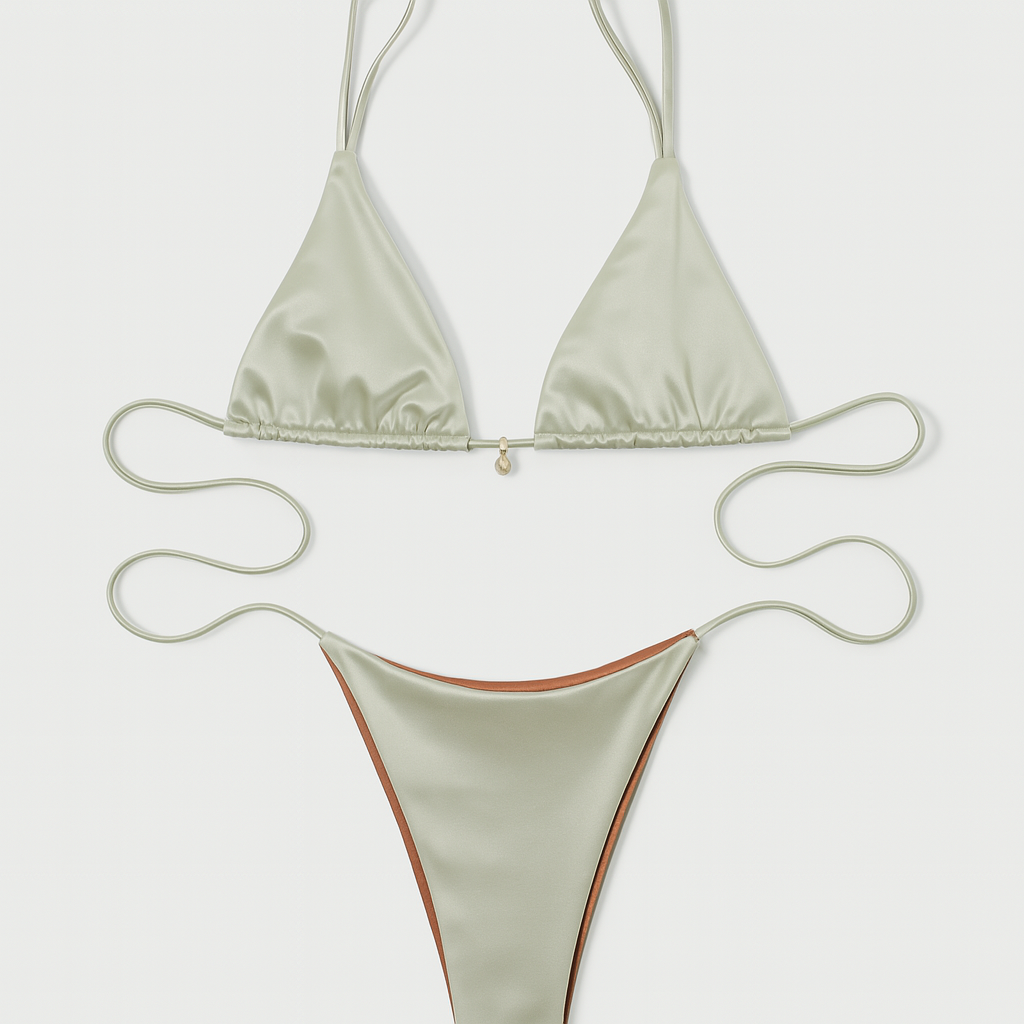 2 in 1 Bikini Top green